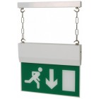 MP 8W Maintained White Hanging Exit Sign IP20